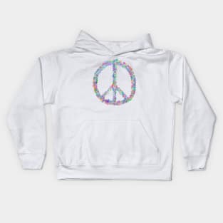 Peace Flower Power Sign Kids Hoodie